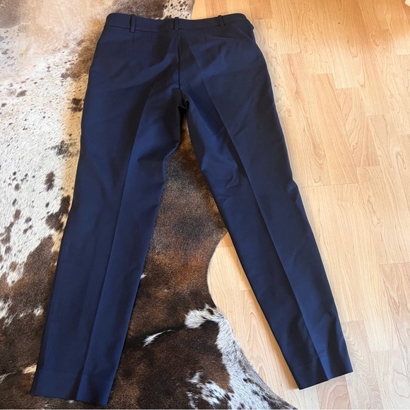 ST. JOHN Caviar Jennifer  Ankle Pants Trousers In Navy Size 6 - Picture 2 of 7